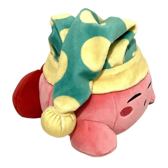 Tomy Sleeping Kirby Junior Plush 6" Nintendo Character Dream Land Planet Popstar - Picture 2 of 5